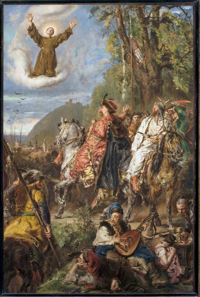 Bohdan Khmelnytsky con Tugay Bey cerca de Lviv de Jan Matejko