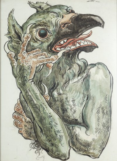 Diablo con cabeza de pájaro de Jan Matejko