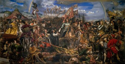 Jean III Sobieski (1629-1696) envía un mensaje de victoria al Papa Inocencio XI tras la batalla de Viena de Jan Matejko