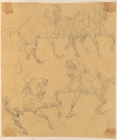 Tesoro. Cuatro caballos y jinetes. de Jan Matejko
