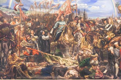 Sobieski envía un mensaje de victoria al Papa tras la batalla de Viena de Jan Matejko