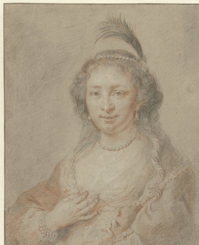 Retrato de Sara van Baerle, esposa de Philips van Dorp de Jan Maurits Quinkhard