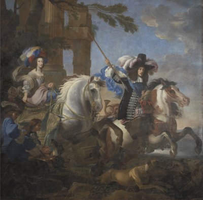 Ferdinand Maria, Elector de Baviera y Henriette Adelaide de Saboya de Jan Miel
