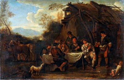 Reunión alegre, siglo XVII de Jan Miel