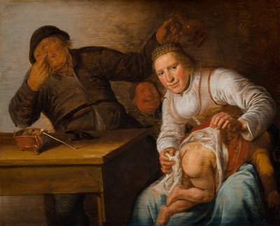 Los cinco sentidos: Olfato, 1637 de Jan Miense Molenaer