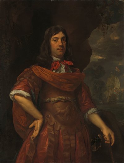Cornelis Tromp (1629-91). Teniente General Almirante de Jan Mijtens