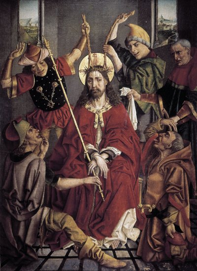 Ecce Homo. 1ª mitad del siglo XVI (óleo sobre madera) de Jan Mostaert