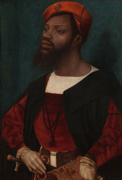 Retrato de un Hombre Africano de Jan Mostaert