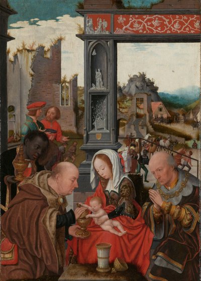 La Adoración de los Magos, c.1520-5 de Jan Mostaert