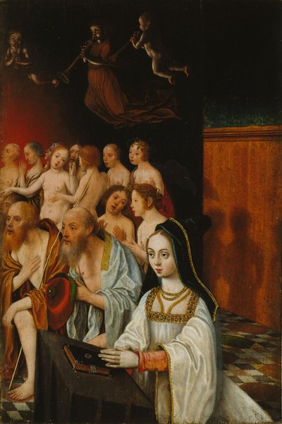 Las almas de los justos y el donante, c. 1520 de Jan Mostaert