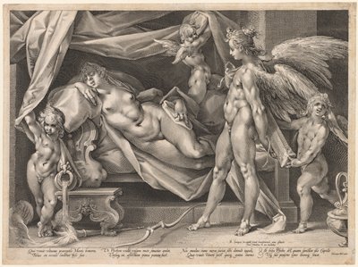 Cupid and Psyche de Jan Muller