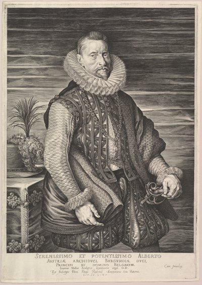 Retrato de Alberto, Archiduque de Austria, Soberano de los Países Bajos del Sur de Jan Muller