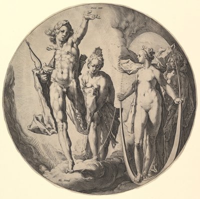 El Cuarto Día Muere IV, de la serie La Creación del Mundo, ca. 1596 de Jan Muller