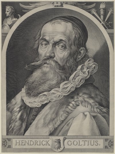 Retrato de Hendrick Goltzius de Jan Muller, Hendrick Goltzius