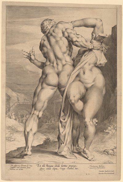 El Rapto de una Mujer Sabina (Vista desde Atrás) de Jan Muller, after Adriaen de Vries