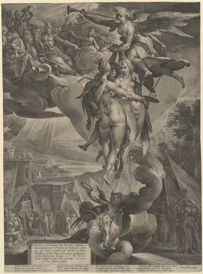 La apoteosis de las artes de Jan Muller, after Bartholomaeus Spranger