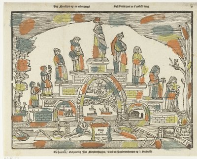Escaleras de la vejez Des Menschen ascenso y caída / Es uno dulce y el otro temeroso. (título en el objeto) de Jan Nieuwenhuyzen