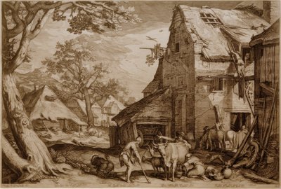 El hijo pródigo como pastor de cerdos de Jan Pietersz Saenredam