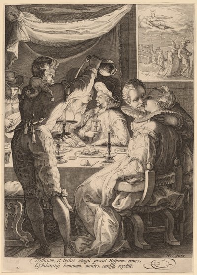 Atardecer de Jan Pietersz Saenredam, after Hendrik Goltzius