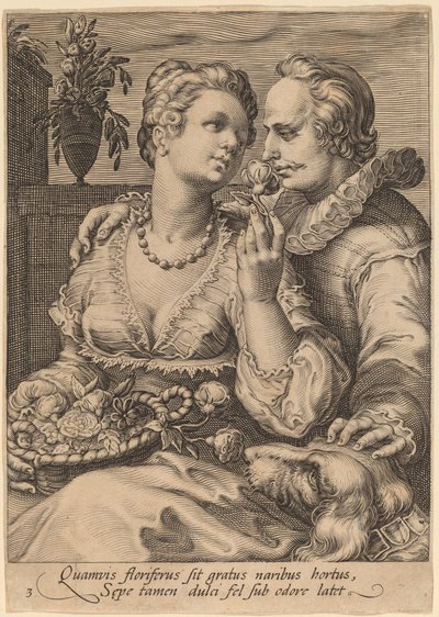 Olfato de Jan Pietersz Saenredam after Hendrik Goltzius