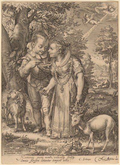 Primavera de Jan Pietersz Saenredam after Hendrik Goltzius