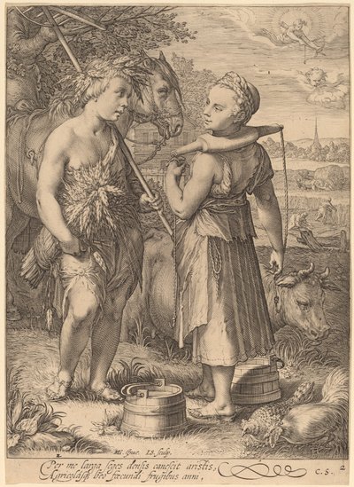 Verano de Jan Pietersz Saenredam after Hendrik Goltzius