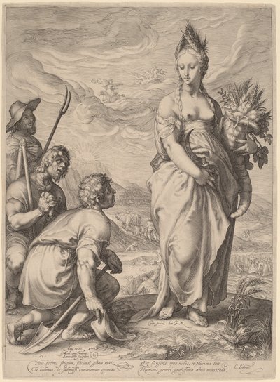 El culto de Ceres de Jan Pietersz Saenredam, after Hendrik Goltzius