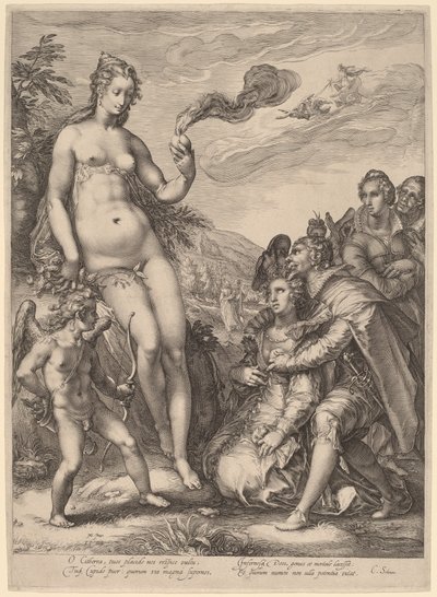 El culto de Venus de Jan Pietersz Saenredam, after Hendrik Goltzius