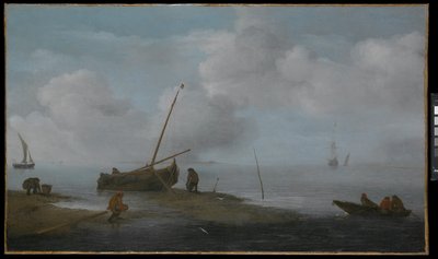 Pesca del mejillón de Jan Porcellis