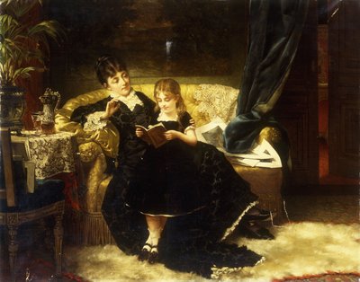 La lección, 1883 de Jan Portielje