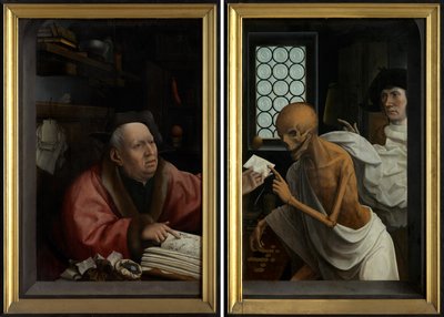 La muerte y el avaro, c.1515-21 (óleo sobre tabla) de Jan Provoost