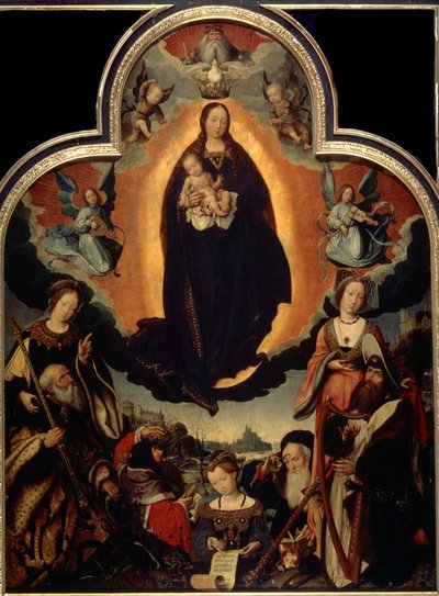 La Glorificación de la Virgen, 1524 de Jan Provoost
