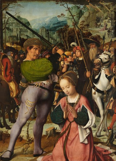 La decapitación de Santa Catalina (óleo sobre tabla) de Jan Provoost