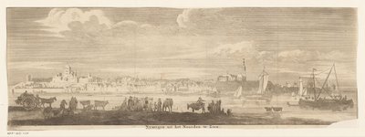 Vista de Nimega desde el norte Nymegen del Norte a Ver. (título en el objeto) de Jan Ruyter