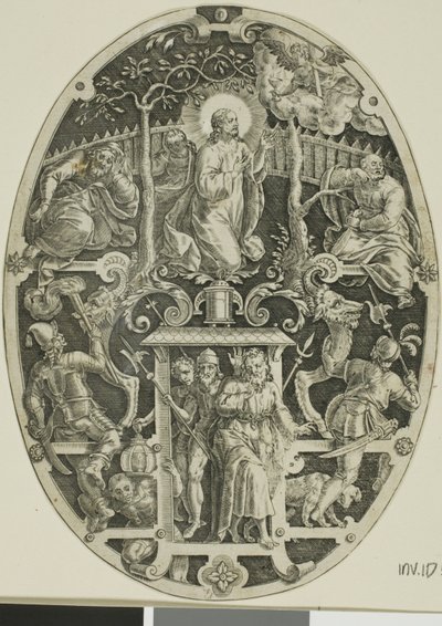 Agonía en el Huerto, de La Pasión de Cristo de Jan Sadeler I