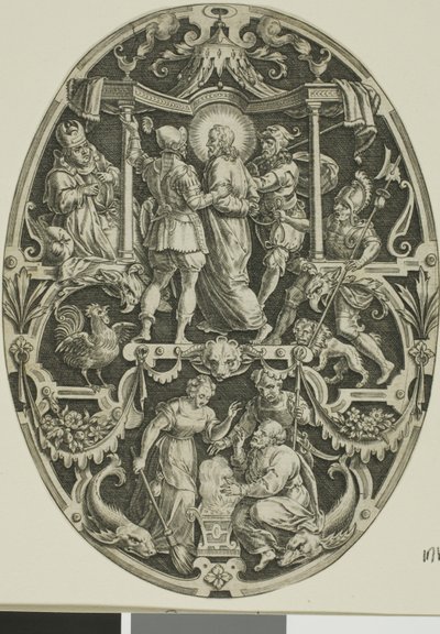Arresto de Cristo, de La Pasión de Cristo de Jan Sadeler I
