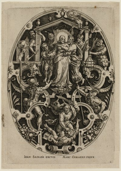 Traición a Cristo, de La Pasión de Cristo de Jan Sadeler I