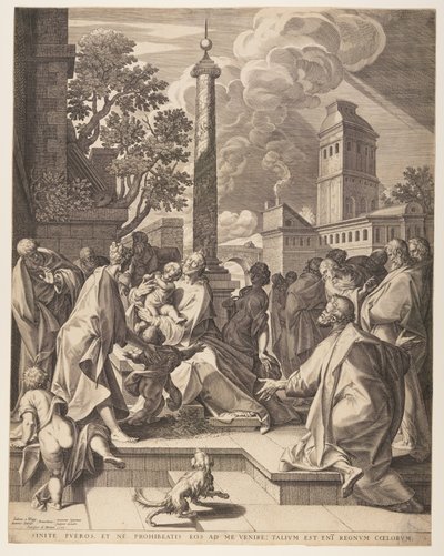 Cristo y los niños de Jan Sadeler I