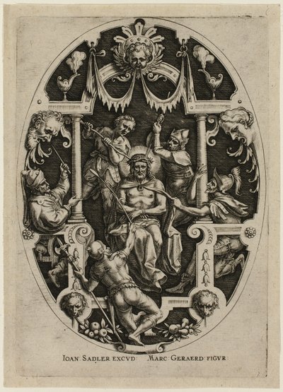 Coronación de espinas, de la Pasión de Cristo de Jan Sadeler I