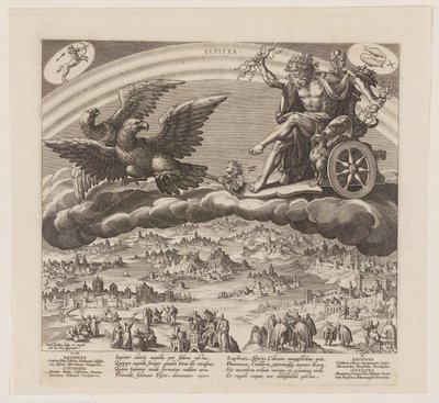 Júpiter, de Los siete planetas de Jan Sadeler I