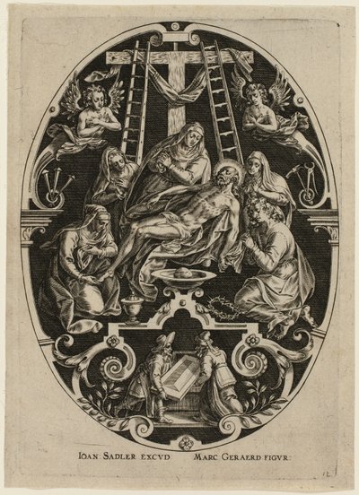 Lamentación, de la Pasión de Cristo de Jan Sadeler I