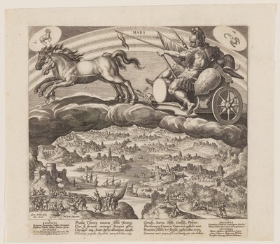 Marte, de Los Siete Planetas de Jan Sadeler I