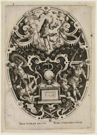 Resurrección, de la Pasión de Cristo de Jan Sadeler I