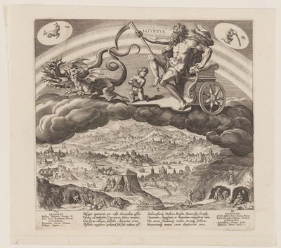 Saturnus, de Los Siete Planetas de Jan Sadeler I