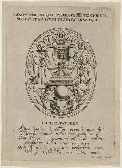Portada de la Pasión de Cristo de Jan Sadeler I