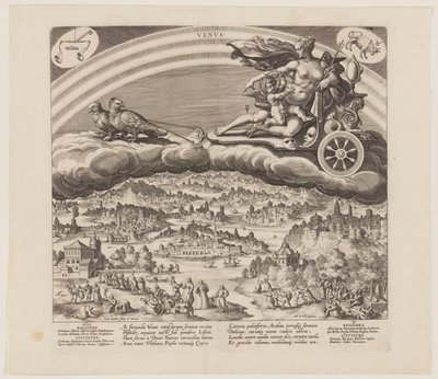 Venus, de Los siete planetas de Jan Sadeler I