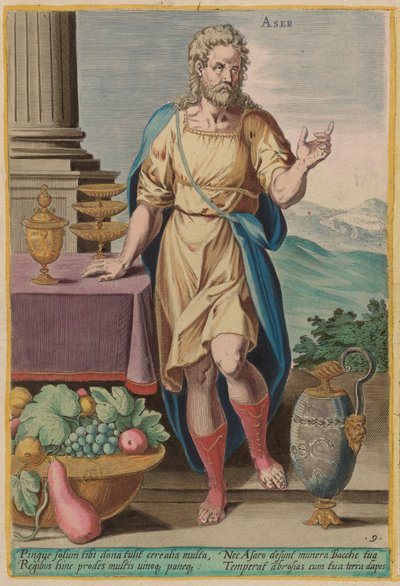 Aser de Jan Sadeler I after Crispen van den Broecke