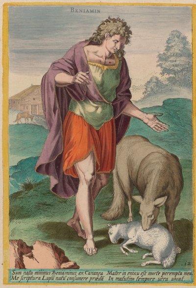 Benjamín de Jan Sadeler I after Crispen van den Broecke