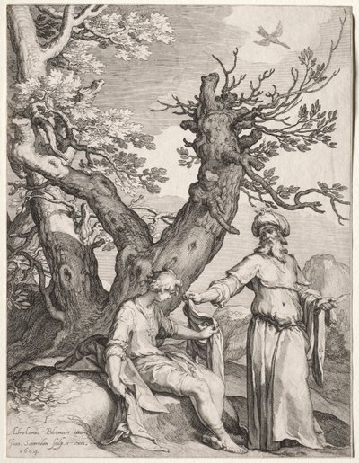 Ahijah and Jeroboam de Jan Saenredam