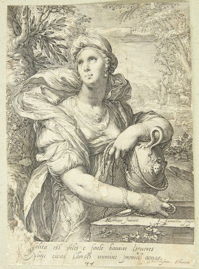 La mujer samaritana en el pozo de Jan Saenredam